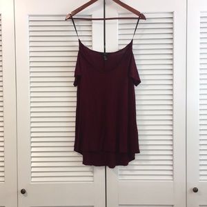 Flowy maroon shirt